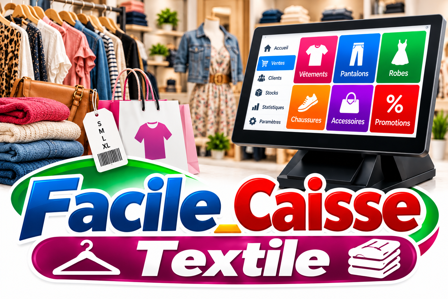 Facile_Caisse, logiciel de caisse pour magasin de vetements